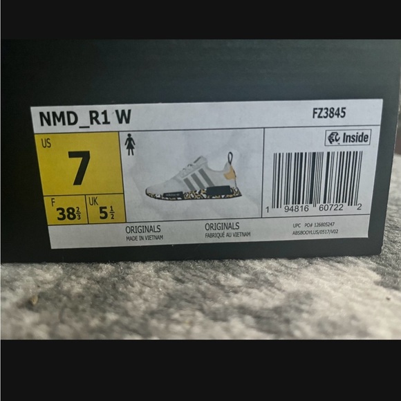 Adidas NMD R1 Women's Sneakers - Gray and Black - Picture 2 of 5